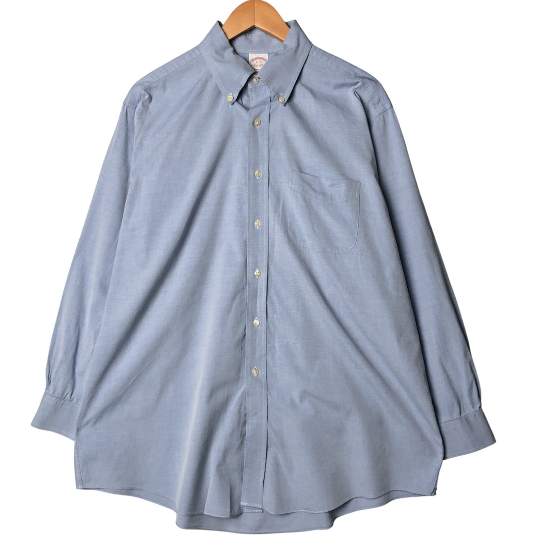 Brooks Brothers Est.1818 Long Sleeve Button Down Shirt Men's XL Supima Cotton Blue type light blue Vintage Second Hand