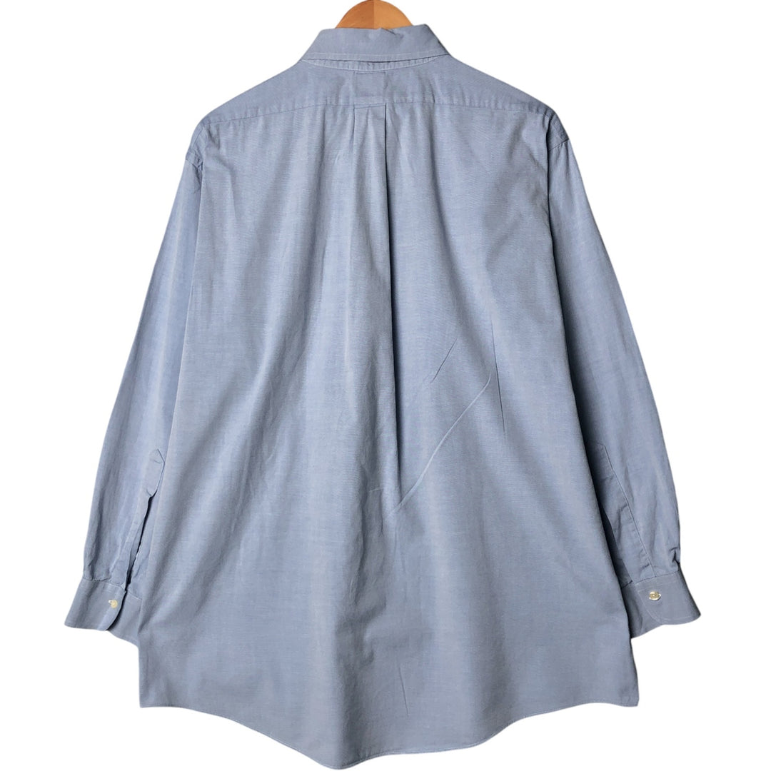 Brooks Brothers Est.1818 Long Sleeve Button Down Shirt Men's XL Supima Cotton Blue type light blue Vintage Second Hand