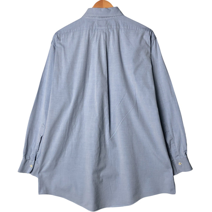 Brooks Brothers Est.1818 Long Sleeve Button Down Shirt Men's XL Supima Cotton Blue type light blue Vintage Second Hand