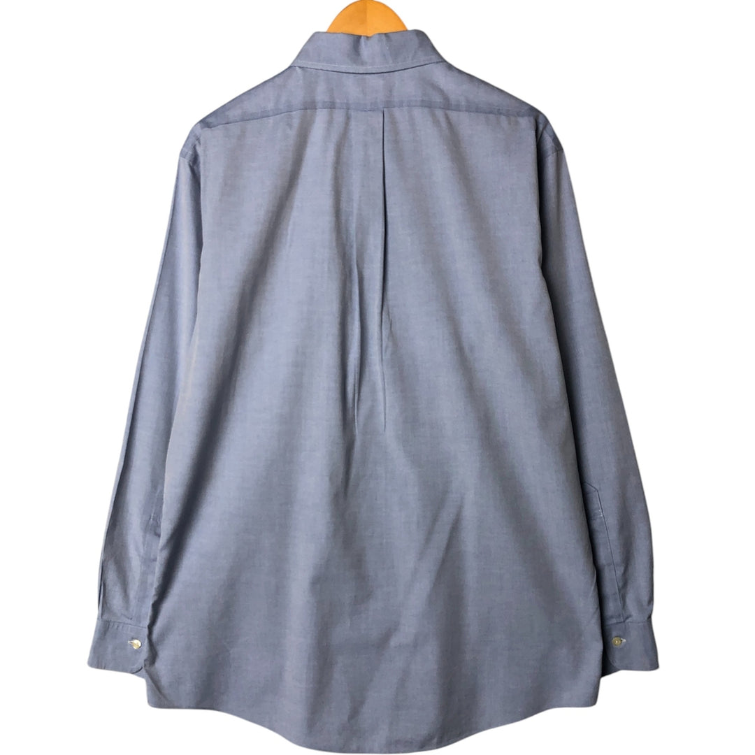 Brooks Brothers Est.1818 Long Sleeve Cotton Shirt, Men's Size L cotton Blue type light blue Vintage Second Hand