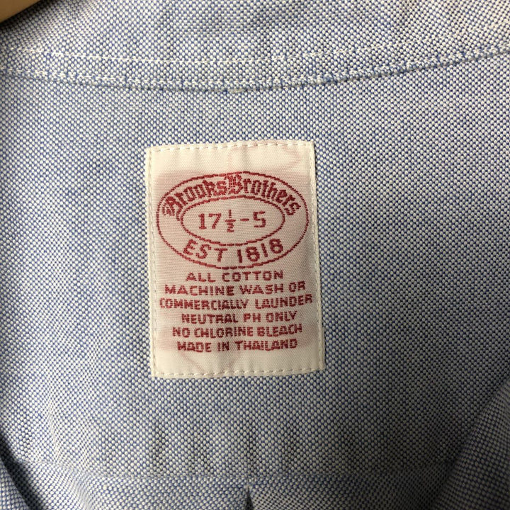 Brooks Brothers Est.1818 REGENT Long Sleeve Button Down Shirt Men's XL cotton Blue type light blue Vintage Second Hand