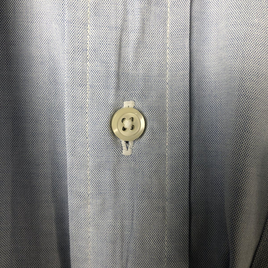 Brooks Brothers BASICS Long Sleeve Button-Down Shirt, Men's Size Medium cotton blue type Vintage Second Hand