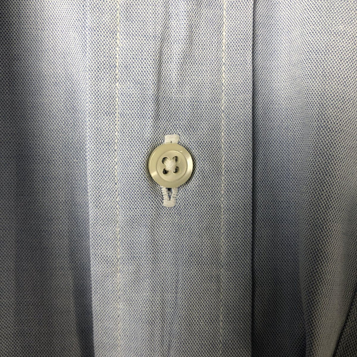 Brooks Brothers BASICS Long Sleeve Button-Down Shirt, Men's Size Medium cotton blue type Vintage Second Hand