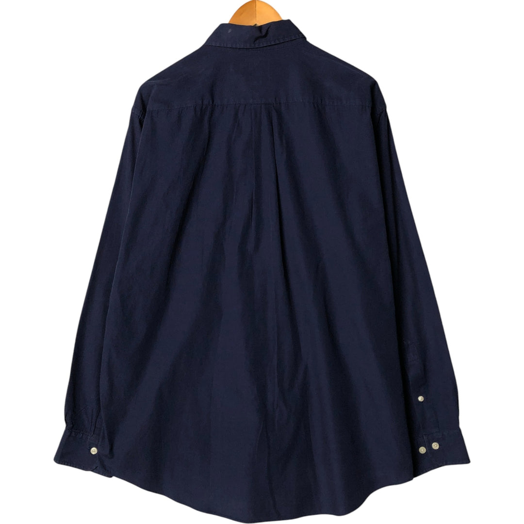 Brooks Brothers 346 long sleeve button-down shirt, men's size L cotton navy blue type Vintage Second Hand