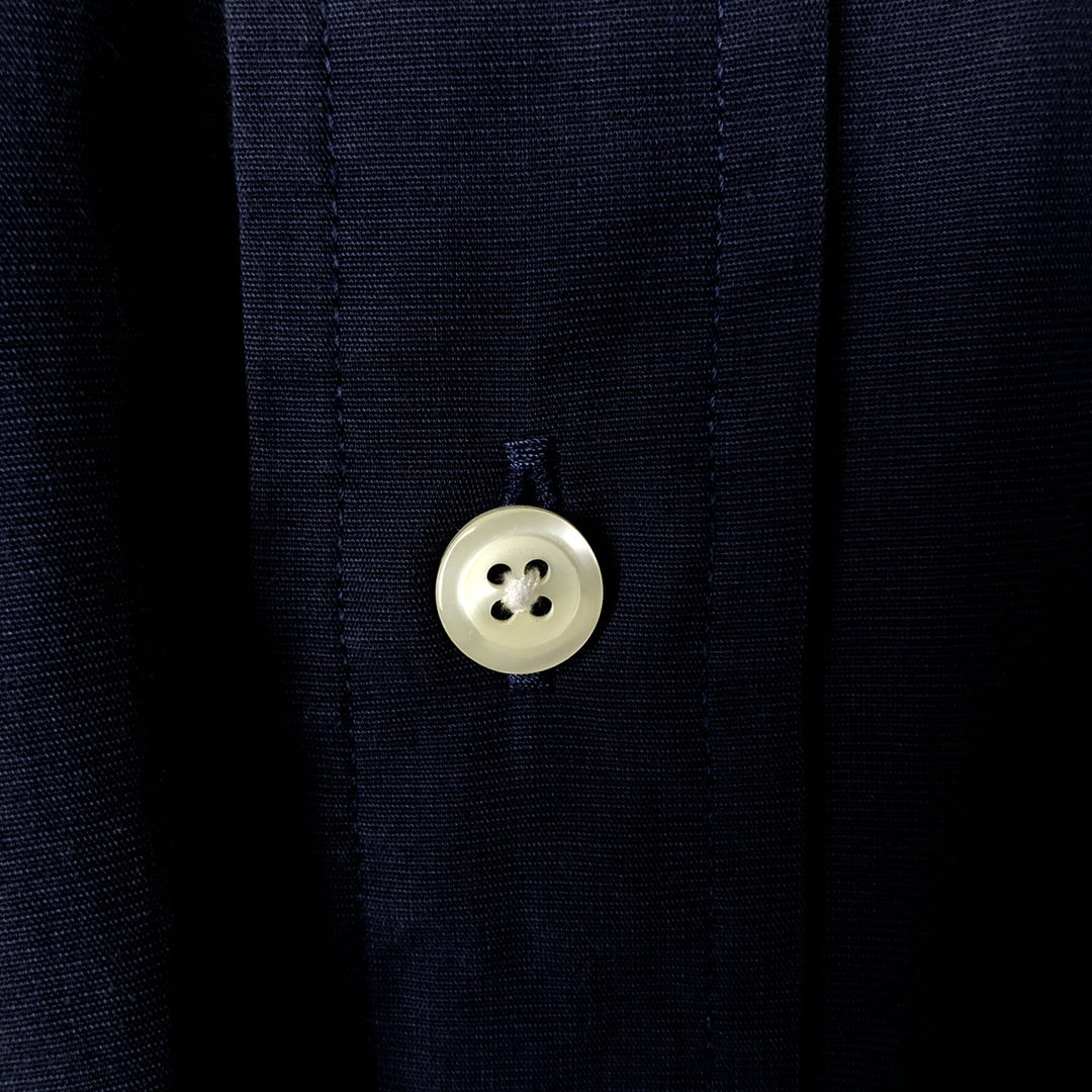 Brooks Brothers 346 long sleeve button-down shirt, men's size L cotton navy blue type Vintage Second Hand