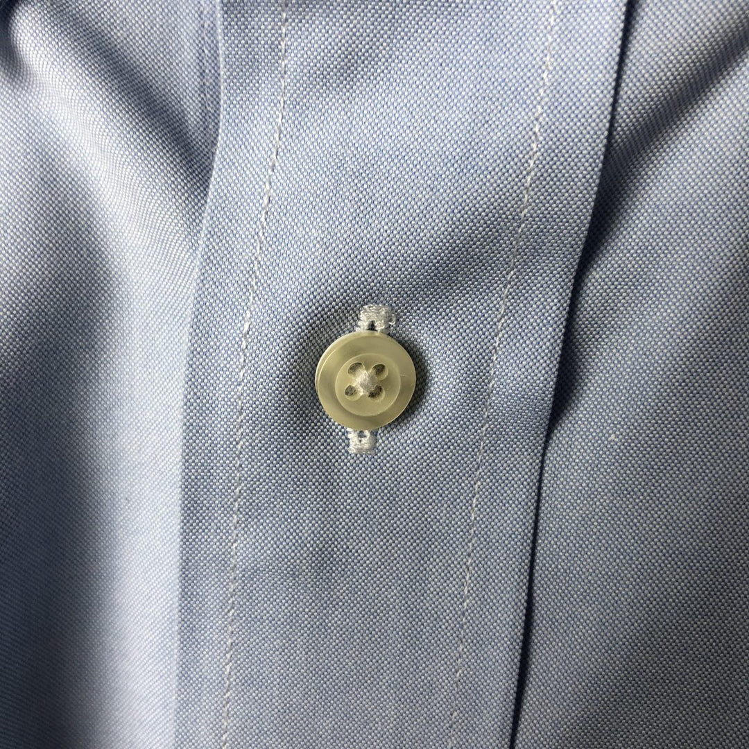 Brooks Brothers Est.1818 MADISON Long Sleeve Button Down Shirt, Men's Size L Supima Cotton blue type Vintage Second Hand