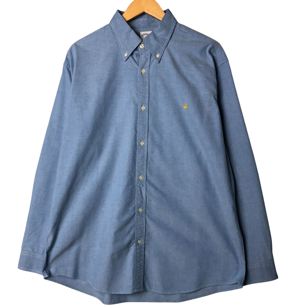 Brooks Brothers 1818 REGENT Long Sleeve Button Down Shirt Men's XL Supima Cotton Blue type light blue Vintage Second Hand