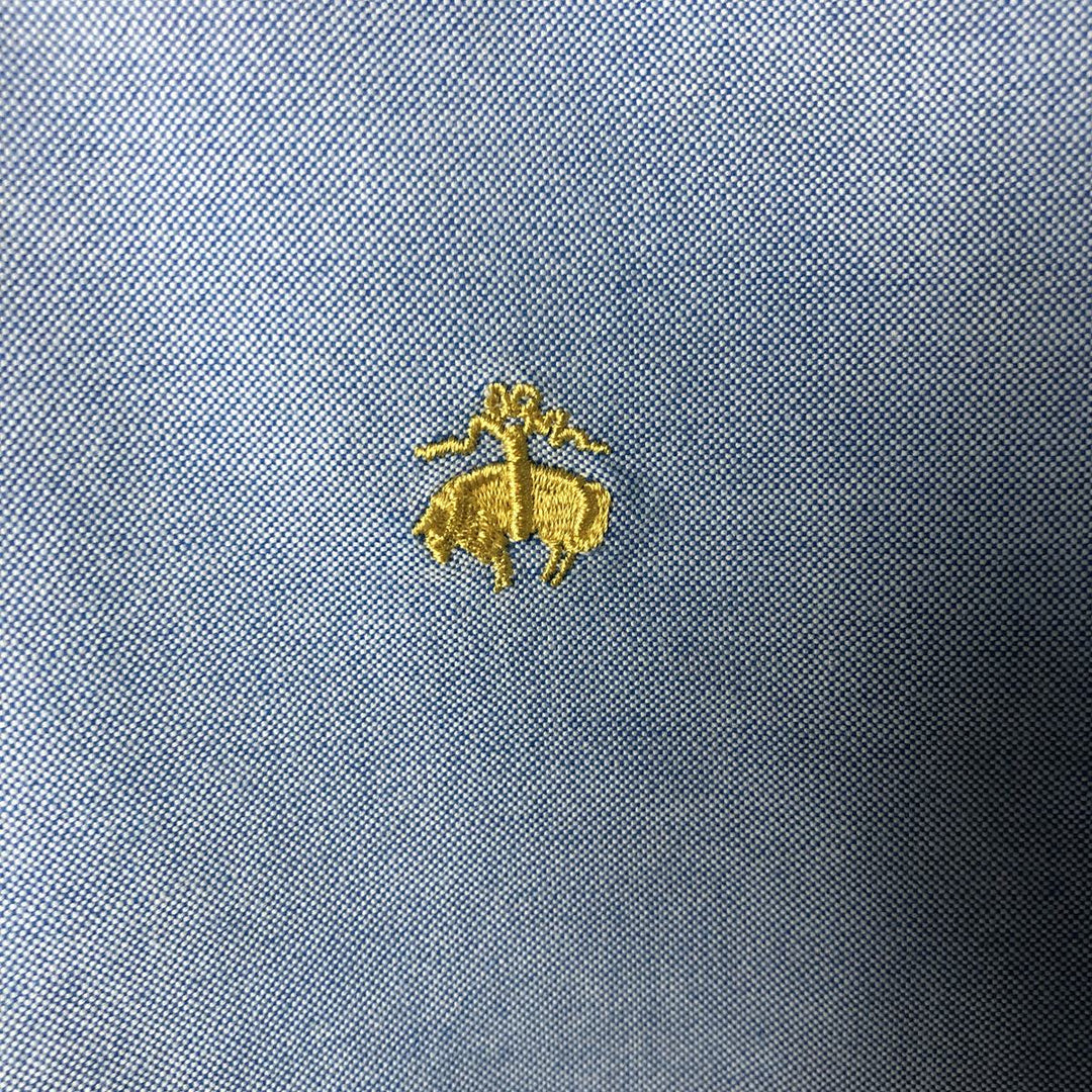 Brooks Brothers 1818 REGENT Long Sleeve Button Down Shirt Men's XL Supima Cotton Blue type light blue Vintage Second Hand