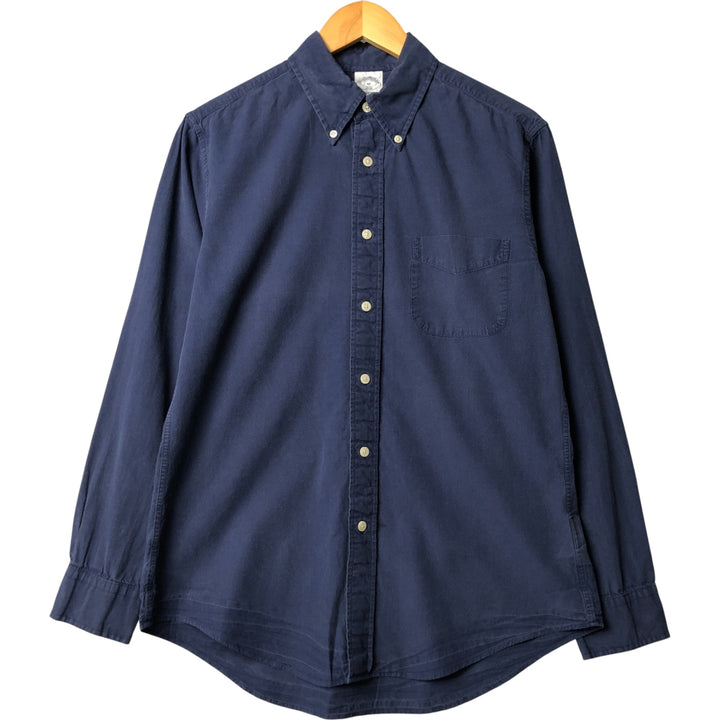 Brooks Brothers 1818 REGENT Long Sleeve Button Down Shirt Men's M cotton navy blue type Vintage Second Hand