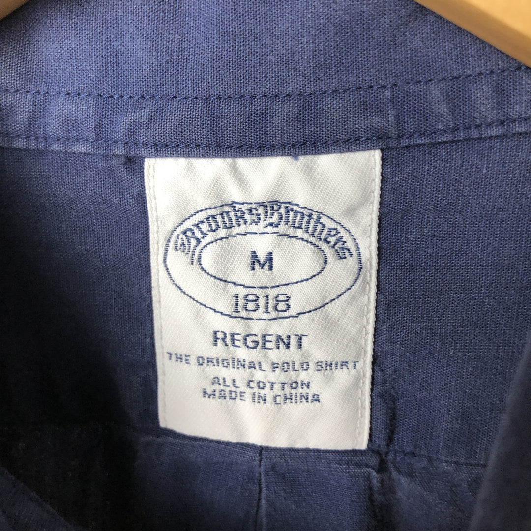 Brooks Brothers 1818 REGENT Long Sleeve Button Down Shirt Men's M cotton navy blue type Vintage Second Hand