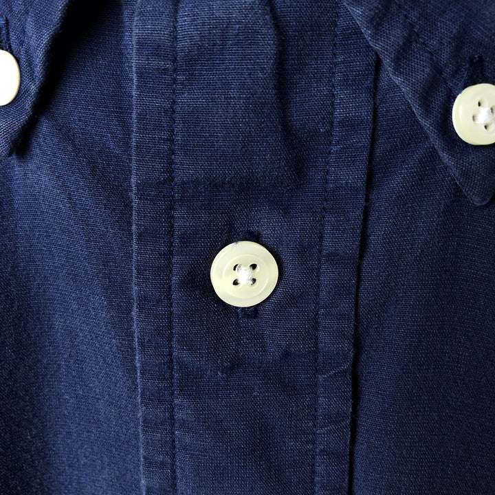 Brooks Brothers 1818 REGENT Long Sleeve Button Down Shirt Men's M cotton navy blue type Vintage Second Hand