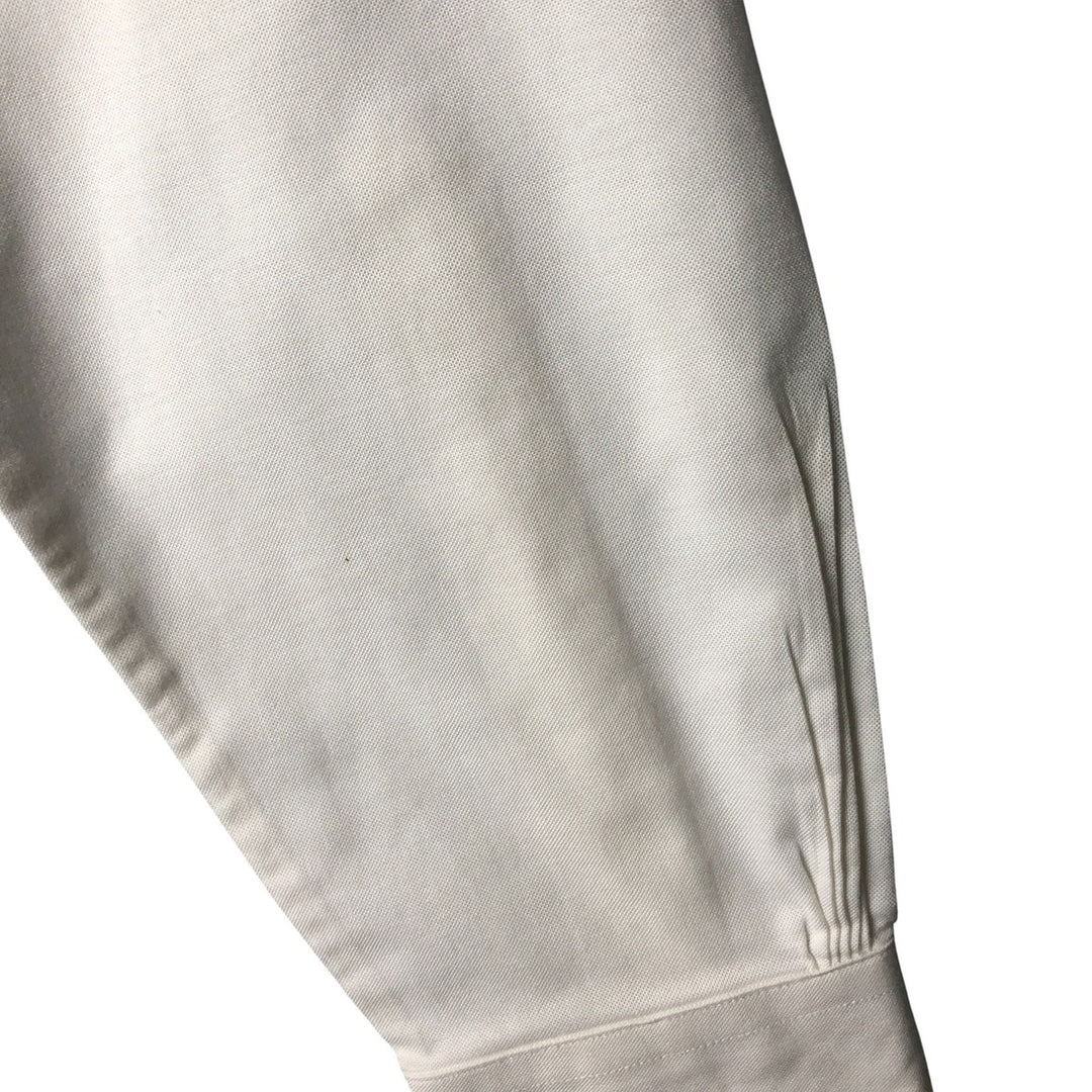Brooks Brothers Est. 1818 Classic Long Sleeve Button-Down Shirt, Men's Size Medium Supima Cotton white type Vintage Second Hand