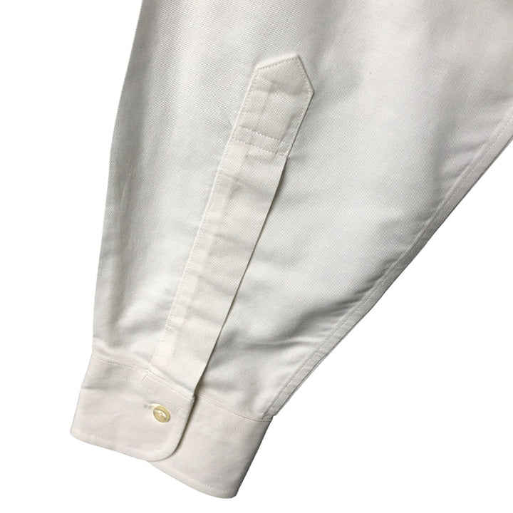 Brooks Brothers Est. 1818 Classic Long Sleeve Button-Down Shirt, Men's Size Medium Supima Cotton white type Vintage Second Hand
