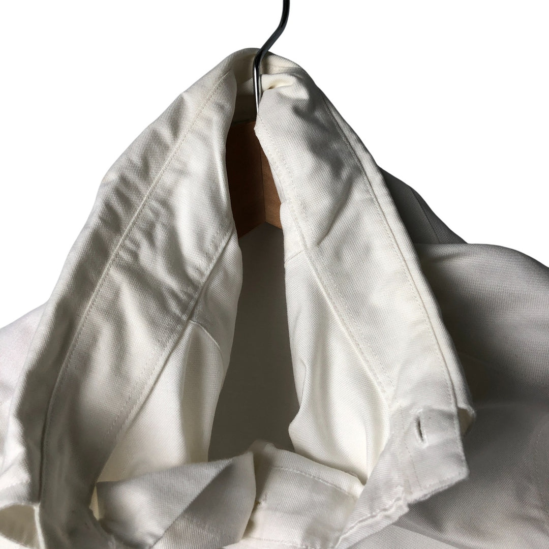 Brooks Brothers Est. 1818 Classic Long Sleeve Button-Down Shirt, Men's Size Medium Supima Cotton white type Vintage Second Hand