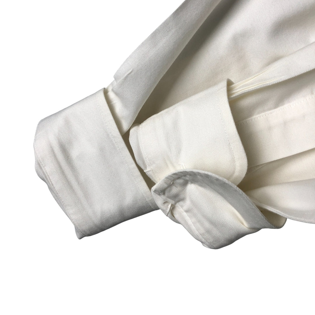 Brooks Brothers Est. 1818 Classic Long Sleeve Button-Down Shirt, Men's Size Medium Supima Cotton white type Vintage Second Hand