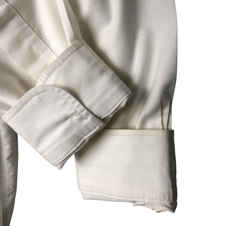 Brooks Brothers Est. 1818 Classic Long Sleeve Button-Down Shirt, Men's Size Medium Supima Cotton white type Vintage Second Hand