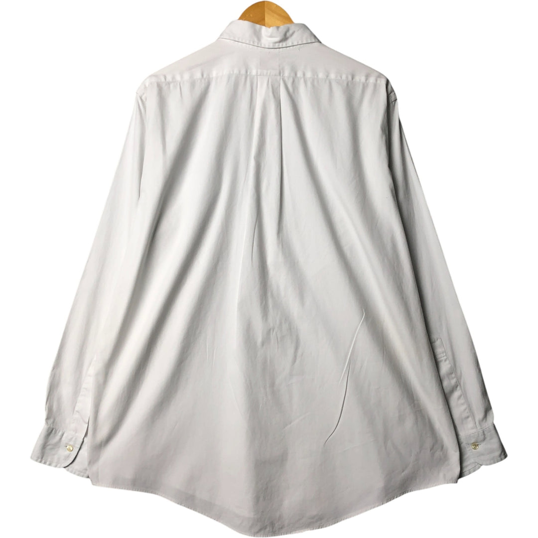 Brooks Brothers Est.1818 Long Sleeve Button-Down Shirt, Men's Size L cotton white type Vintage Second Hand