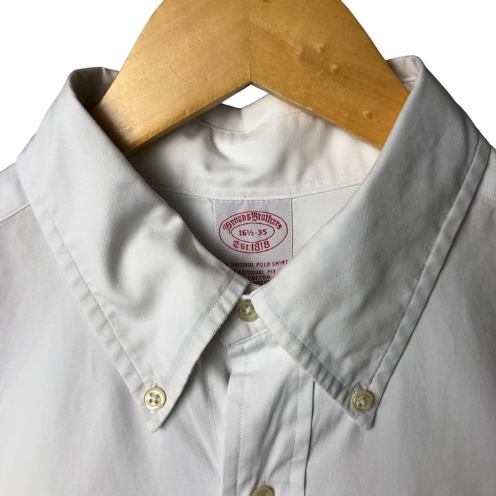 Brooks Brothers Est.1818 Long Sleeve Button-Down Shirt, Men's Size L cotton white type Vintage Second Hand