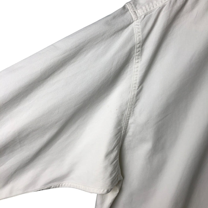Brooks Brothers long sleeve button down shirt, men's size L cotton white type Vintage Second Hand