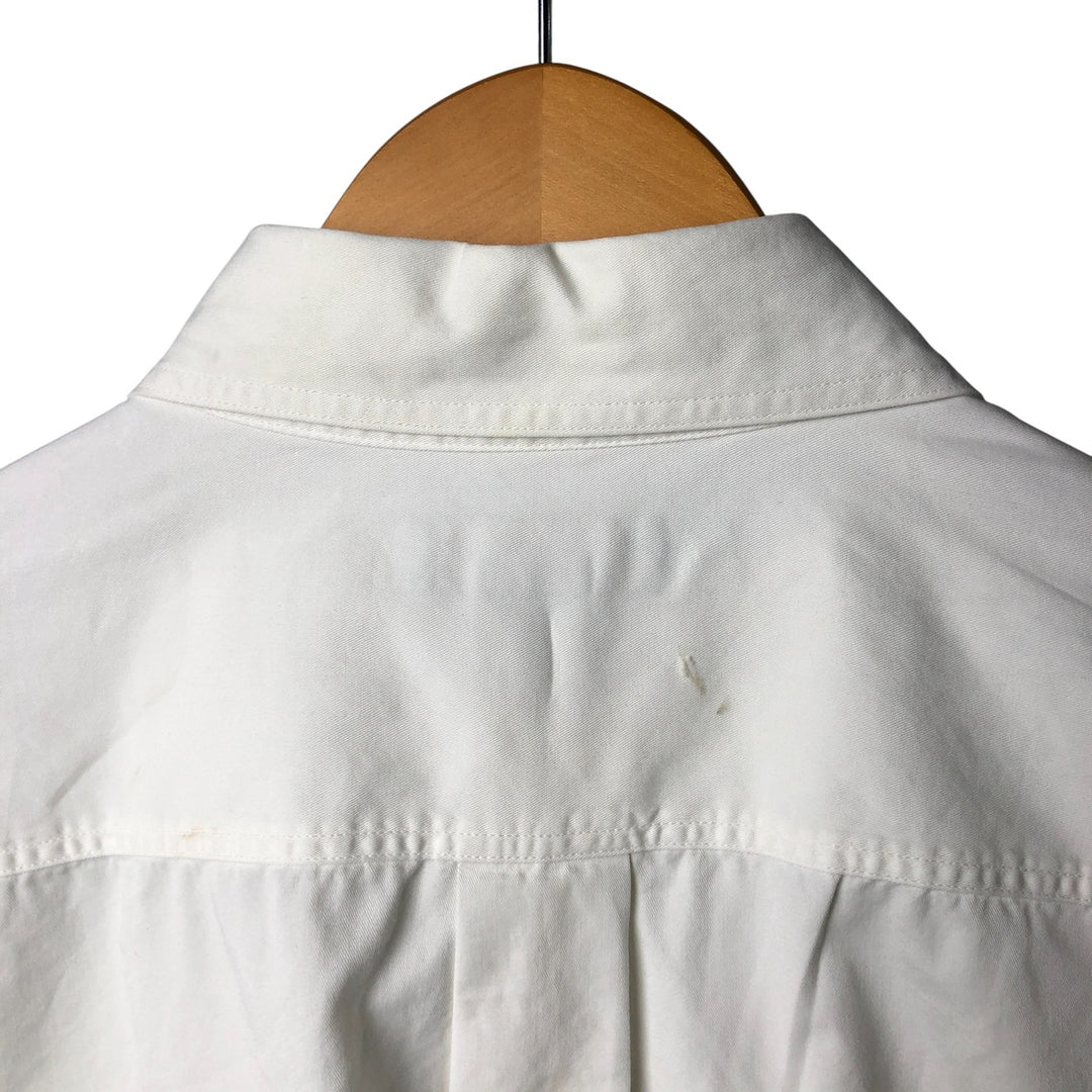 Brooks Brothers long sleeve button down shirt, men's size L cotton white type Vintage Second Hand