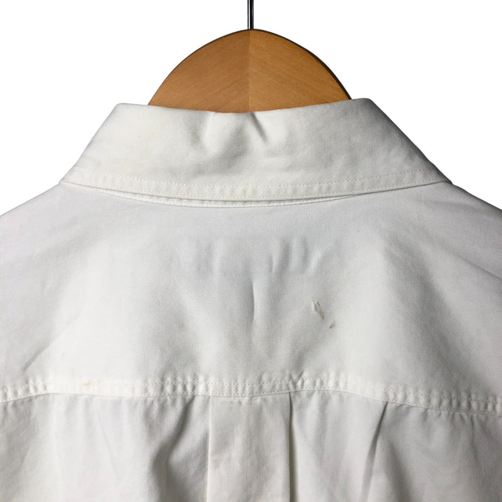 Brooks Brothers long sleeve button down shirt, men's size L cotton white type Vintage Second Hand