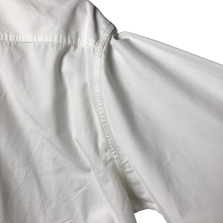 Brooks Brothers long sleeve button down shirt, men's size L cotton white type Vintage Second Hand