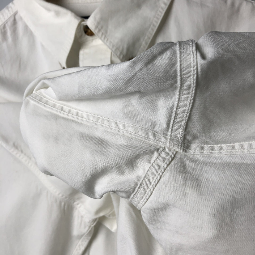 Brooks Brothers long sleeve button down shirt, men's size L cotton white type Vintage Second Hand