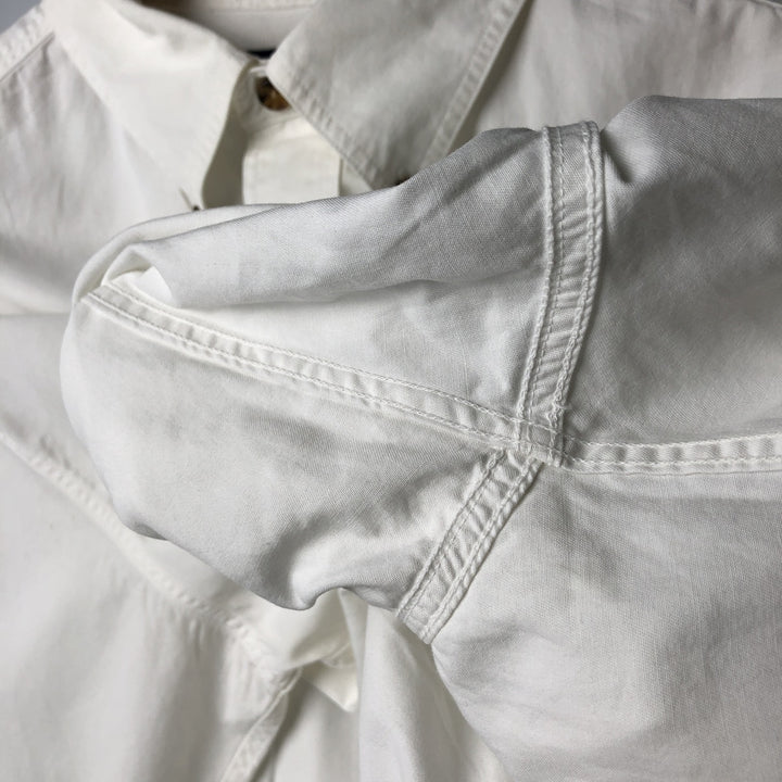 Brooks Brothers long sleeve button down shirt, men's size L cotton white type Vintage Second Hand