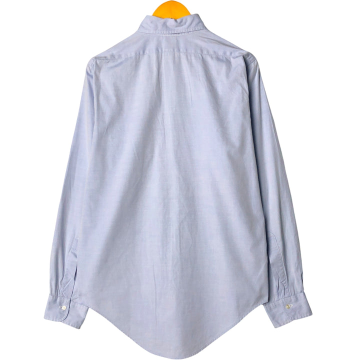 80s-90'S Brooks Brothers MAKERS Long Sleeve Button Down Shirt Made in USA Men's M Size Vintage cotton blue type Vintage Second Hand