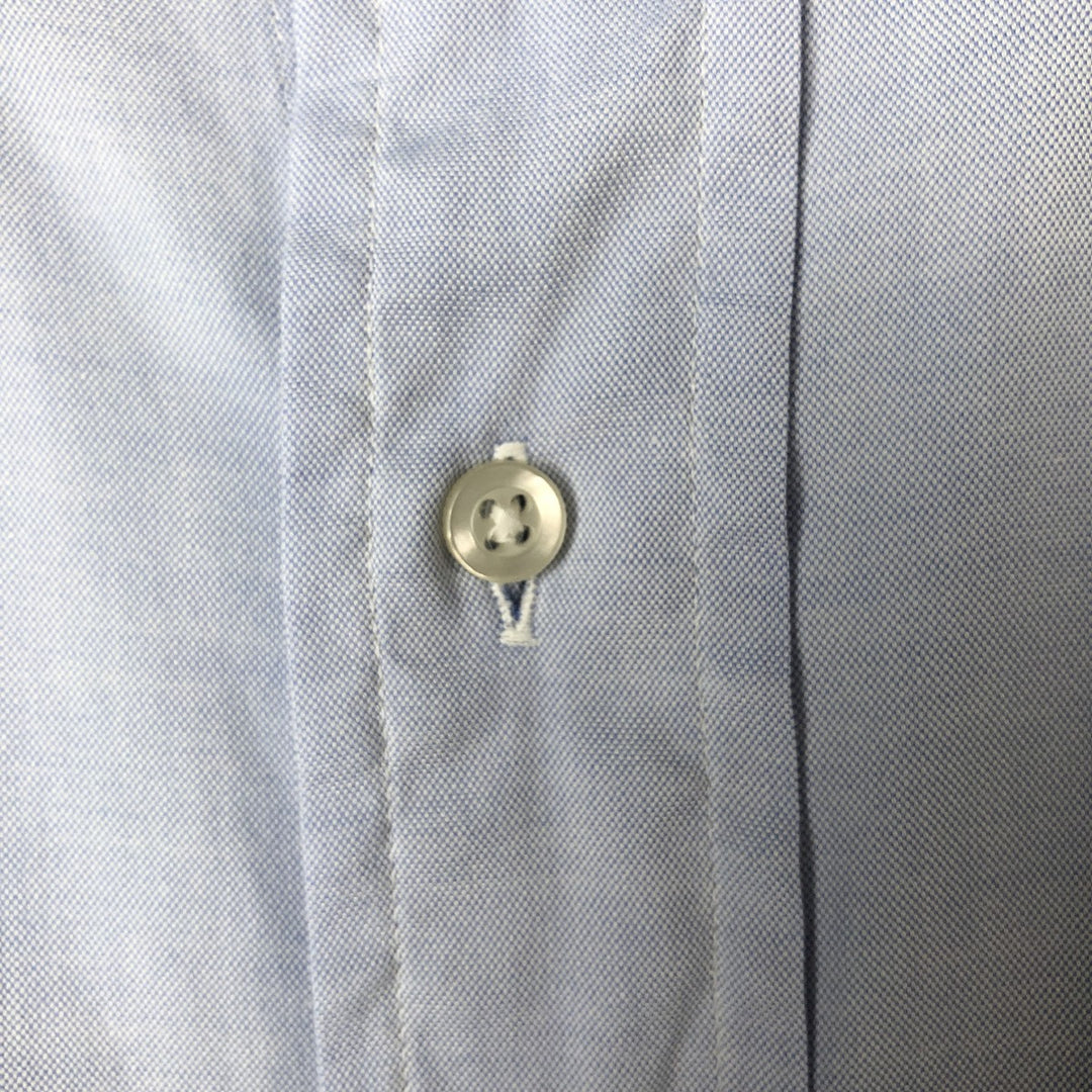 80s-90'S Brooks Brothers MAKERS Long Sleeve Button Down Shirt Made in USA Men's M Size Vintage cotton blue type Vintage Second Hand