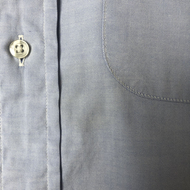 80s-90'S Brooks Brothers MAKERS Long Sleeve Button Down Shirt Made in USA Men's M Size Vintage cotton blue type Vintage Second Hand