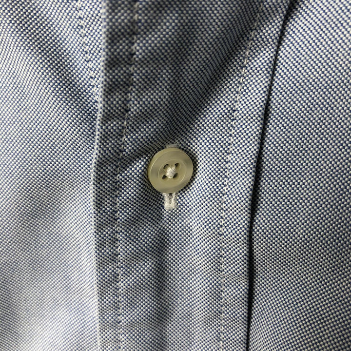 Brooks Brothers long-sleeved button-down shirt, made in the USA, size M cotton Navy blue Vintage Second Hand