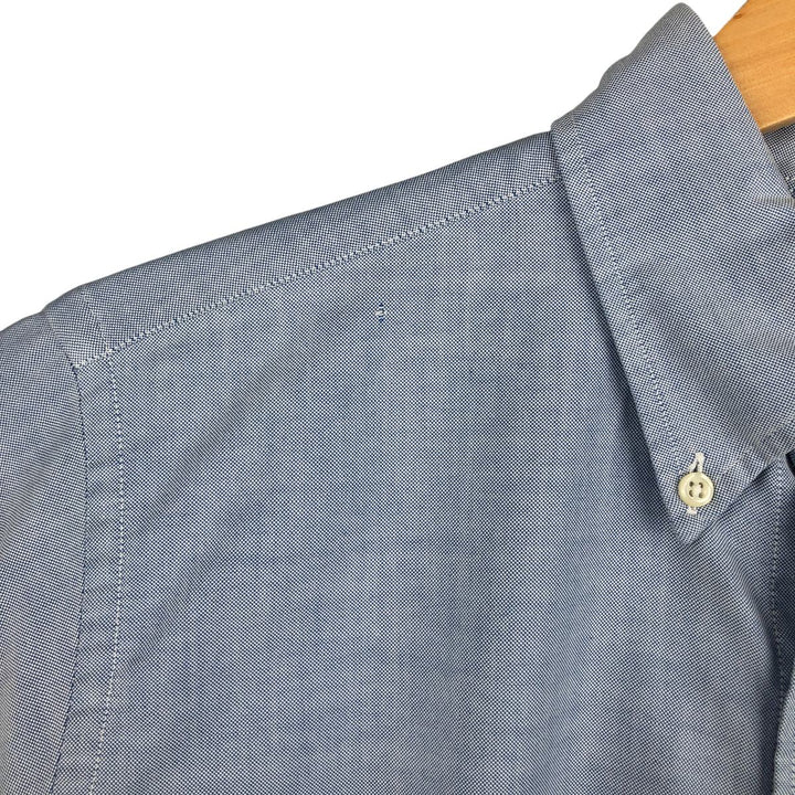 Brooks Brothers long-sleeved button-down shirt, made in the USA, size M cotton Navy blue Vintage Second Hand