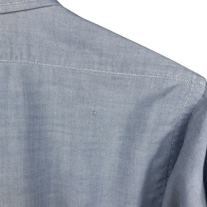 Brooks Brothers long-sleeved button-down shirt, made in the USA, size M cotton Navy blue Vintage Second Hand