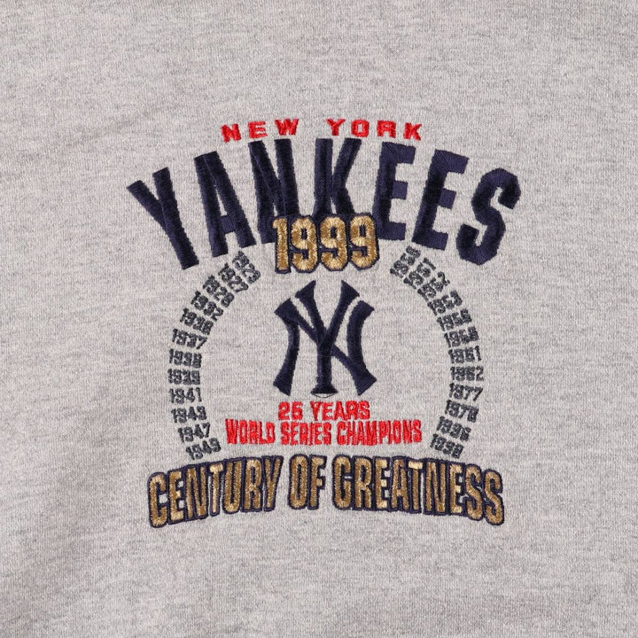 Vintage Lee SPORT MLB New York Yankees logo sweatshirt from the 1990'S and 2000s, size L, men's. unclear gray type Vintage Second Hand