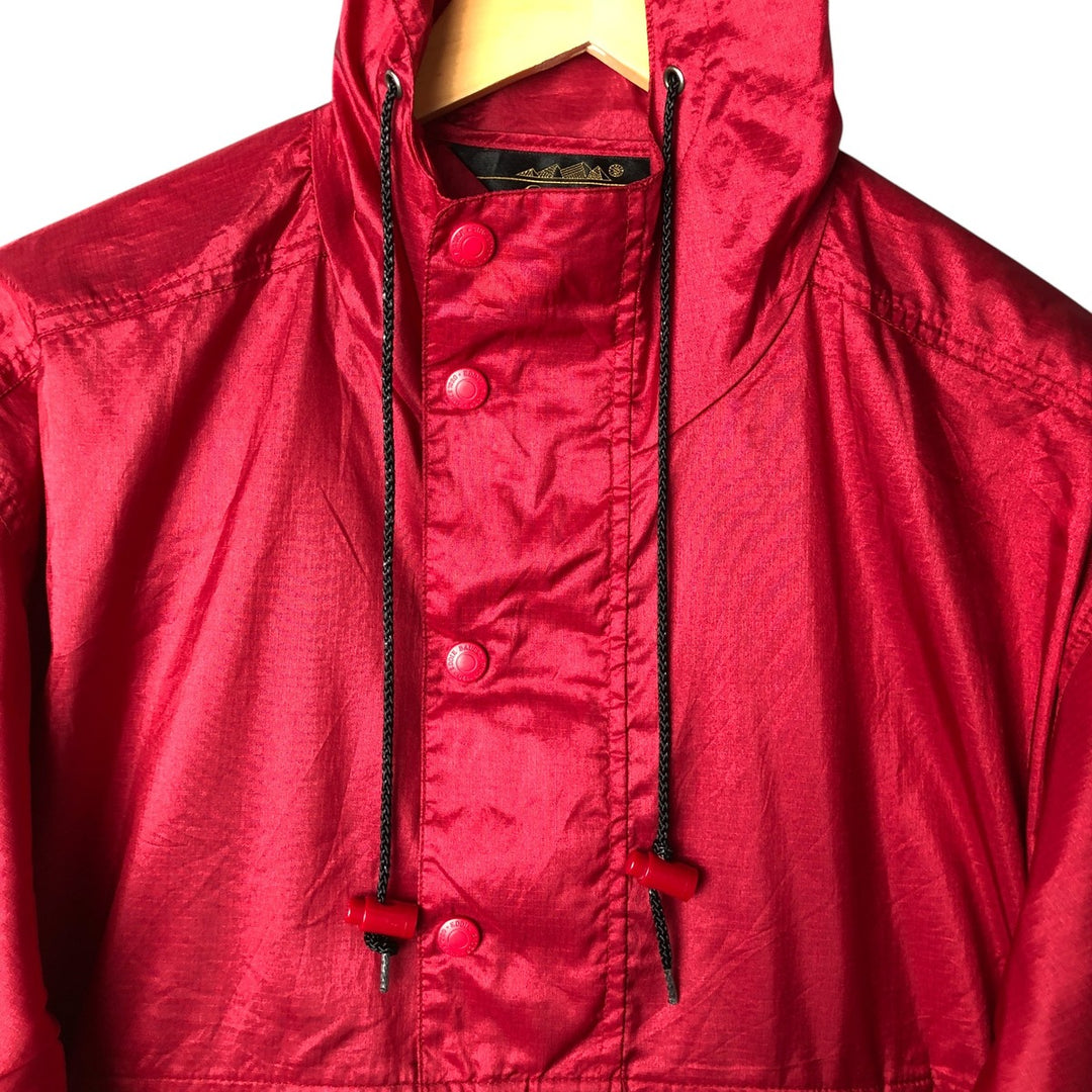 Vintage 90'S Eddie Bauer Ripstop Anorak Parka with Black Tag, Men's Size Medium Nylon red type Vintage Second Hand