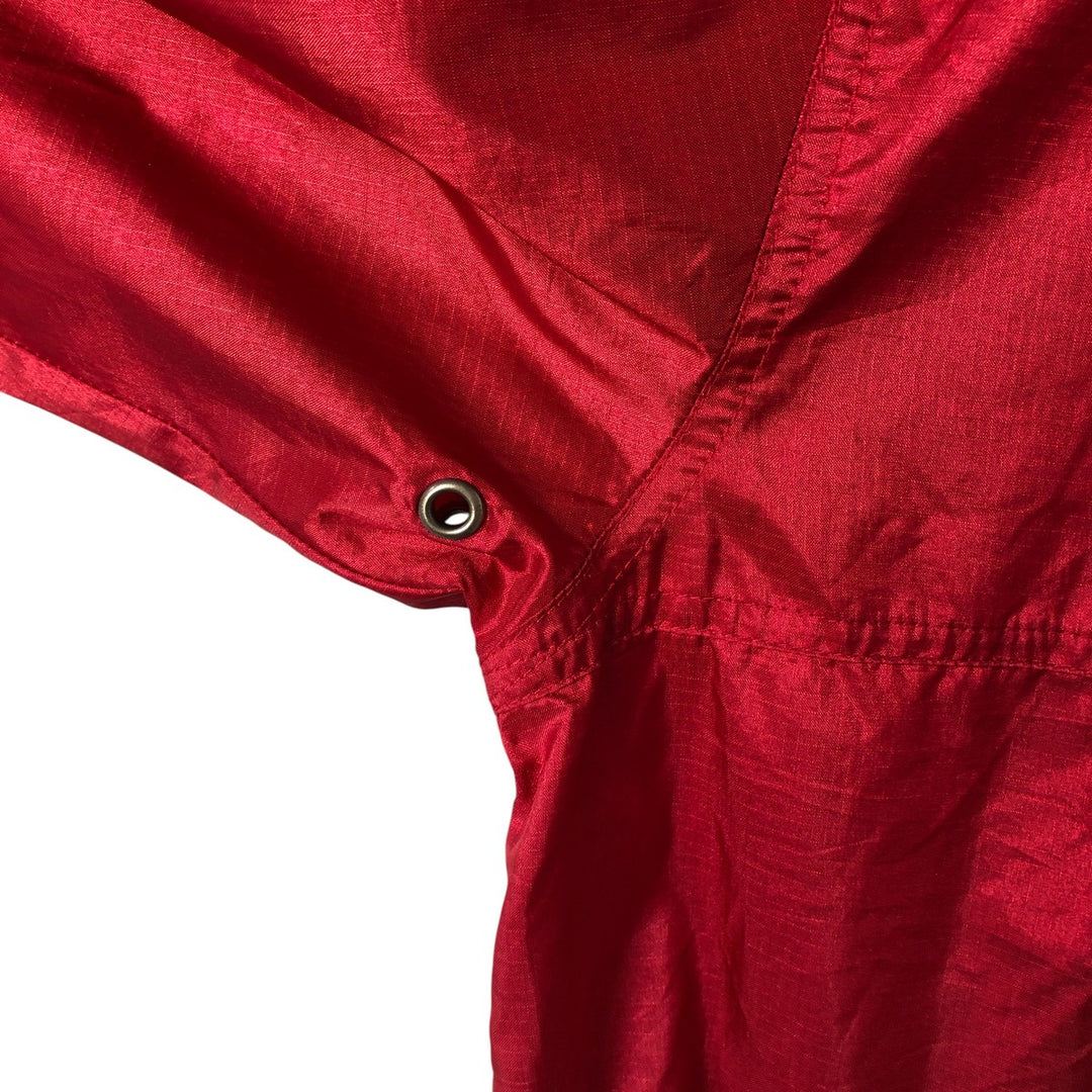 Vintage 90'S Eddie Bauer Ripstop Anorak Parka with Black Tag, Men's Size Medium Nylon red type Vintage Second Hand