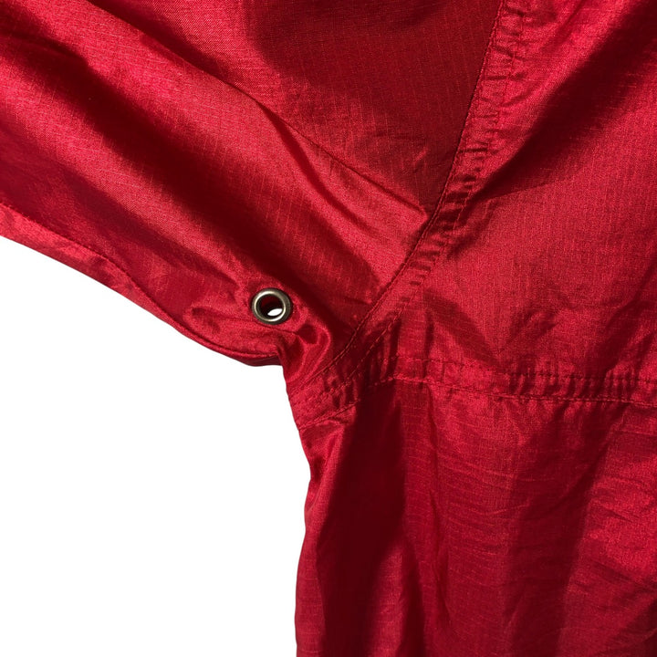Vintage 90'S Eddie Bauer Ripstop Anorak Parka with Black Tag, Men's Size Medium Nylon red type Vintage Second Hand