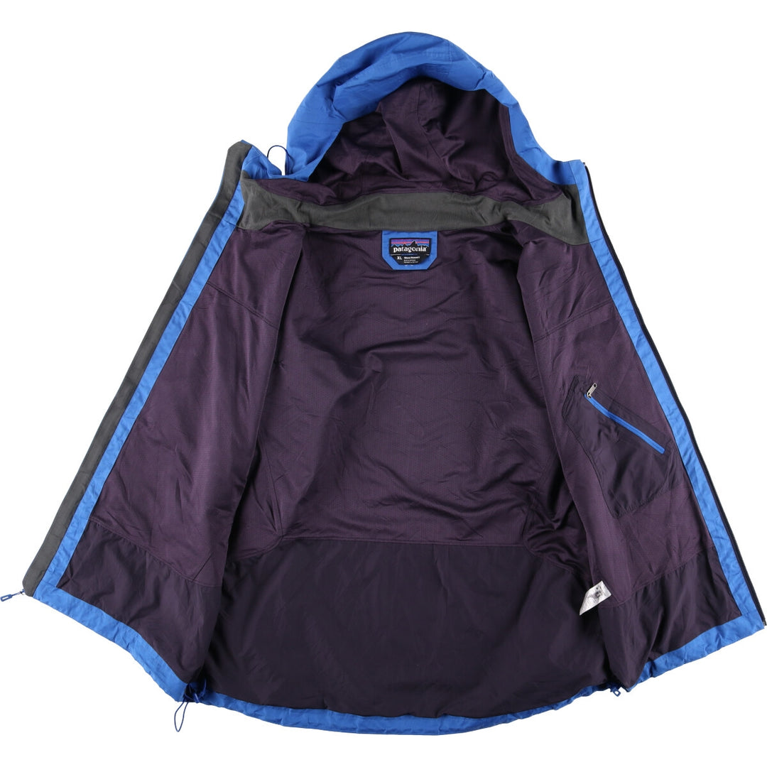 Patagonia Storm Jacket (h2no 84999FA13), mountain parka, shell jacket, men's size XL polyester blue type Vintage Second Hand