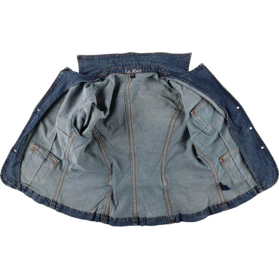 LAblues Denim Jacket, Women's Size L cotton blue type Vintage Second Hand