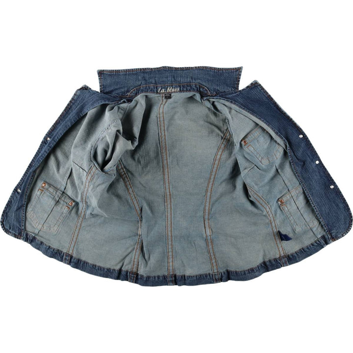 LAblues Denim Jacket, Women's Size L cotton blue type Vintage Second Hand