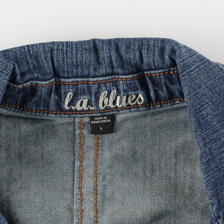 LAblues Denim Jacket, Women's Size L cotton blue type Vintage Second Hand