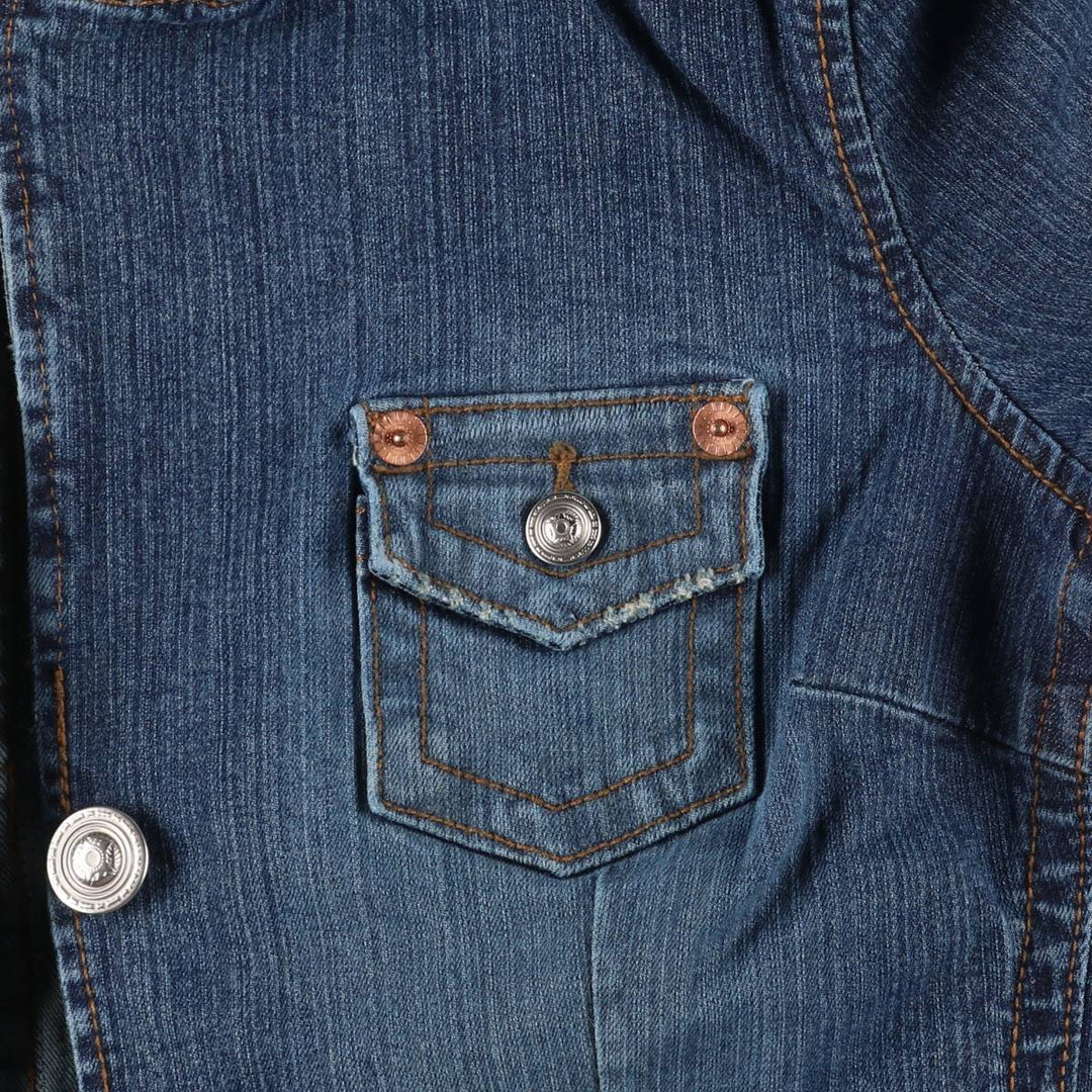 LAblues Denim Jacket, Women's Size L cotton blue type Vintage Second Hand