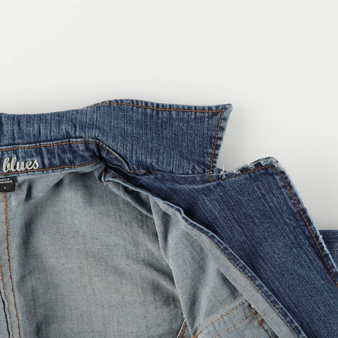 LAblues Denim Jacket, Women's Size L cotton blue type Vintage Second Hand