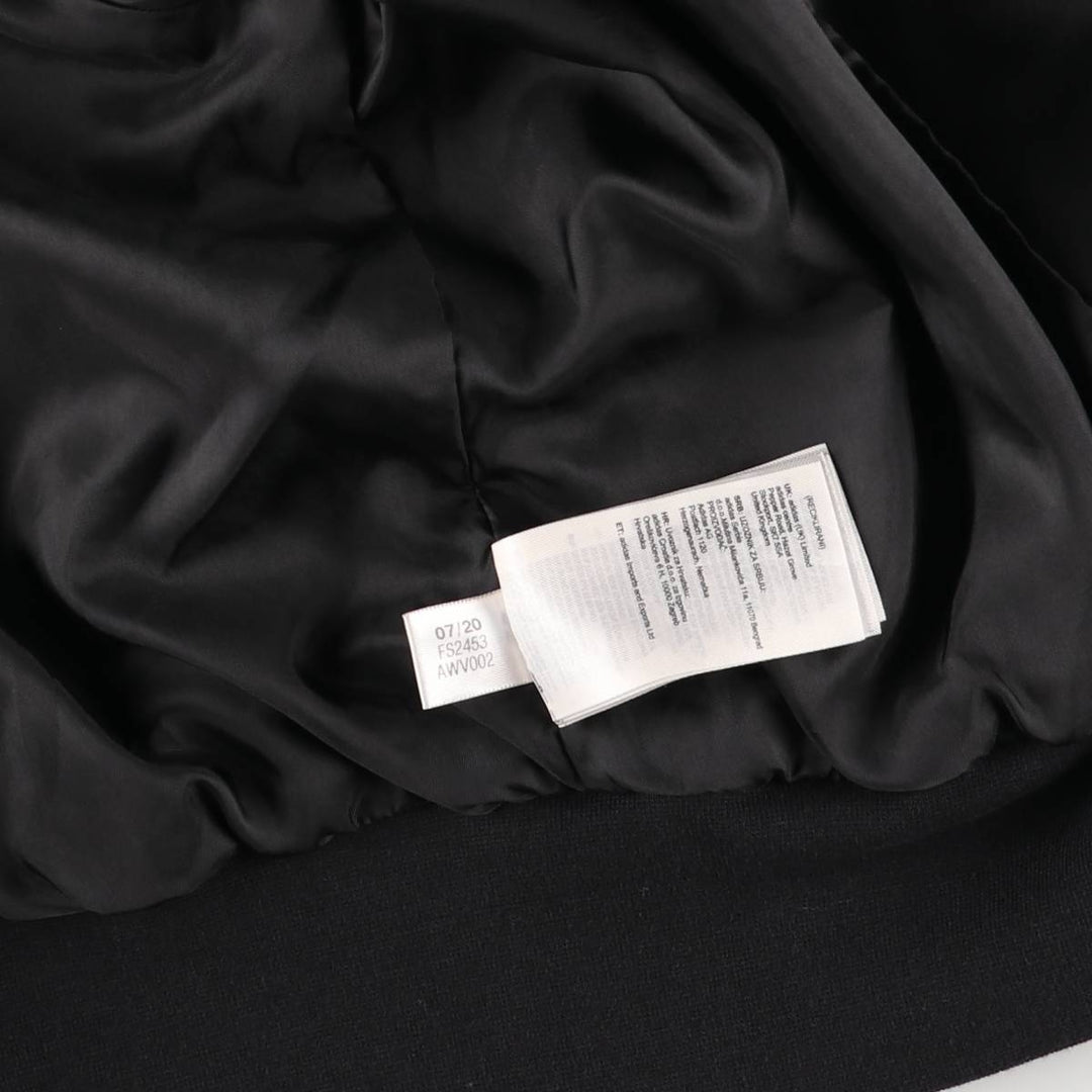 Adidas windbreaker, women's size XS recycled polyester black type Vintage Second Hand