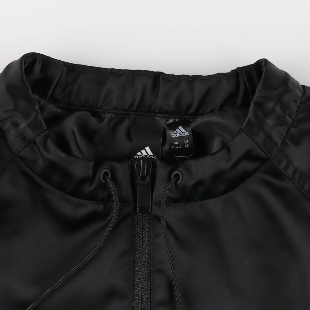 Adidas windbreaker, women's size XS recycled polyester black type Vintage Second Hand