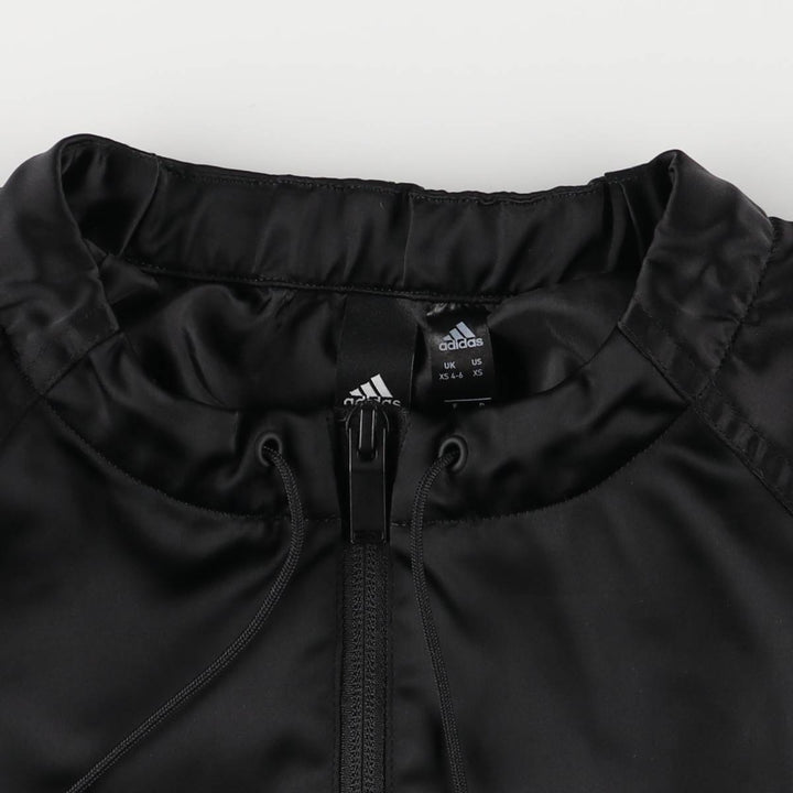 Adidas windbreaker, women's size XS recycled polyester black type Vintage Second Hand
