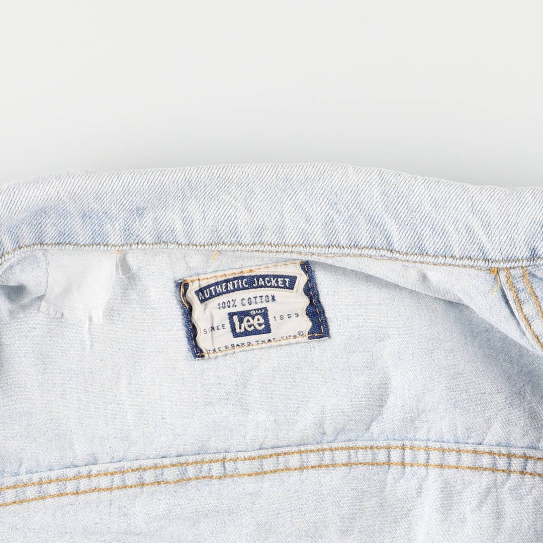 00'S Lee denim jacket, men's size XL cotton blue type Vintage Second Hand