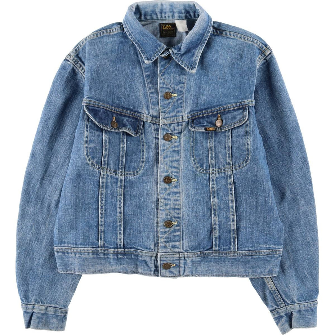 Vintage 1970'S Lee denim jacket, made in the USA, size L, men's unclear blue type Vintage Second Hand