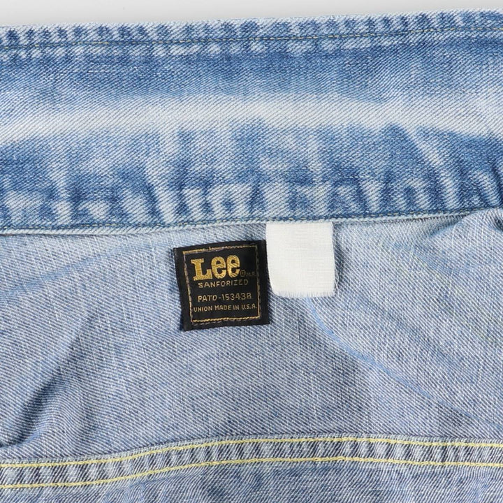 Vintage 1970'S Lee denim jacket, made in the USA, size L, men's unclear blue type Vintage Second Hand